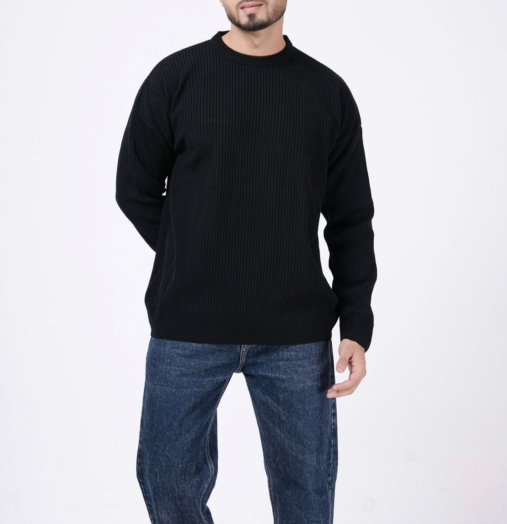 LIGHTWEIGHT RIBBED PULLOVER